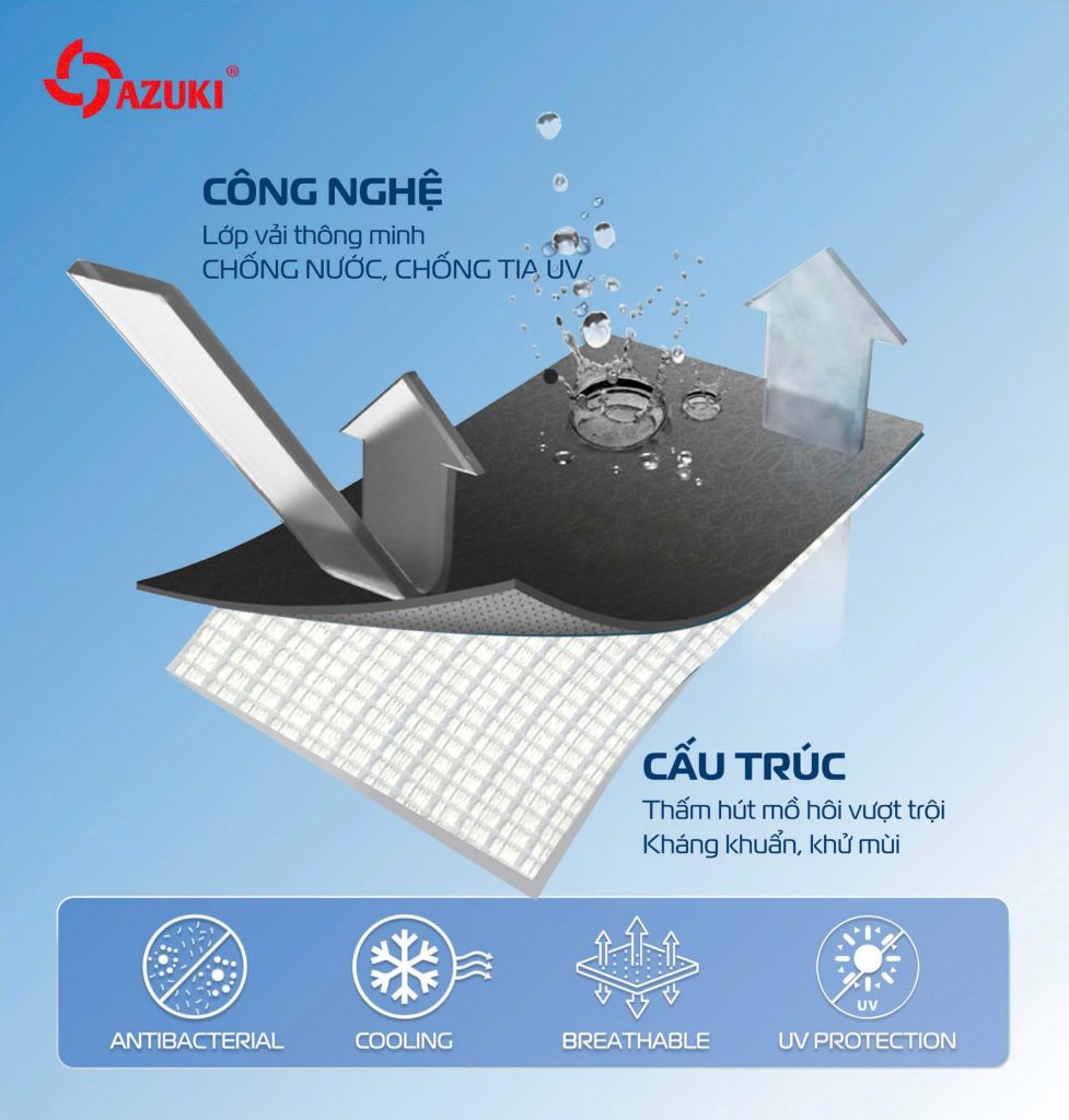 áo điều hoà ngắn tay azuki