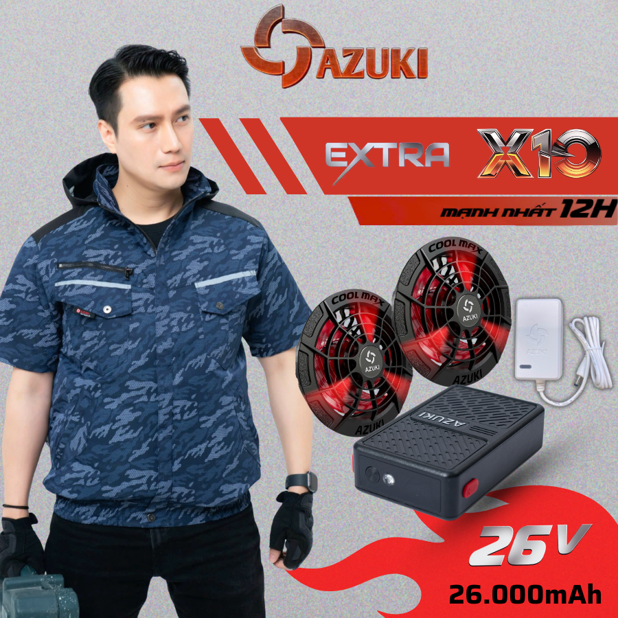 Áo điều hoà Azuki ngắn tay