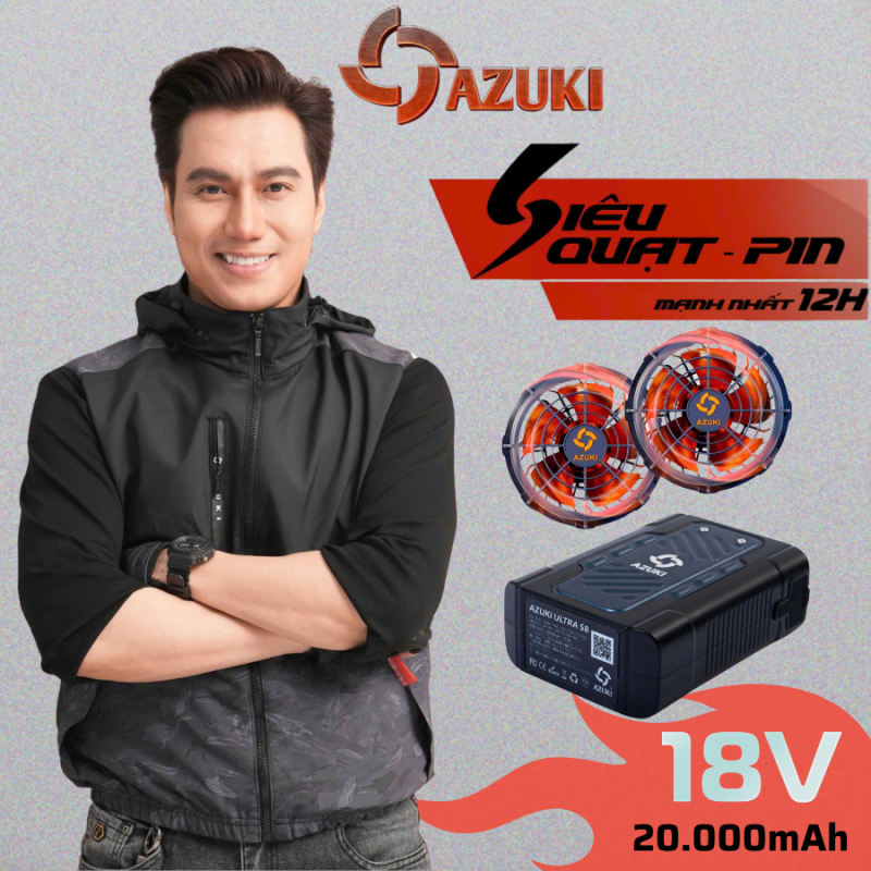 áo điều hoà gile azuki ultra s8