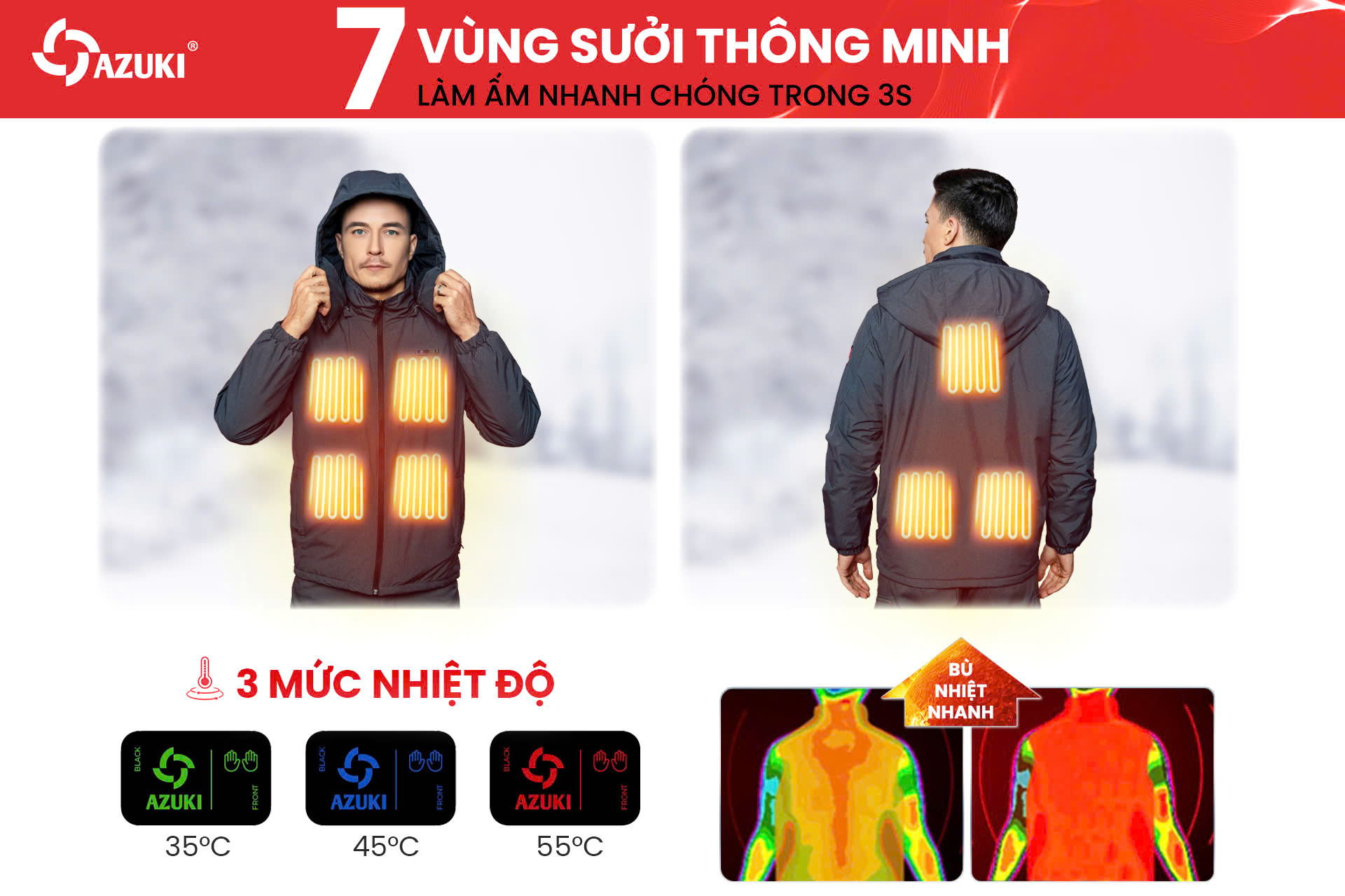 Áo sưởi ấm Azuki